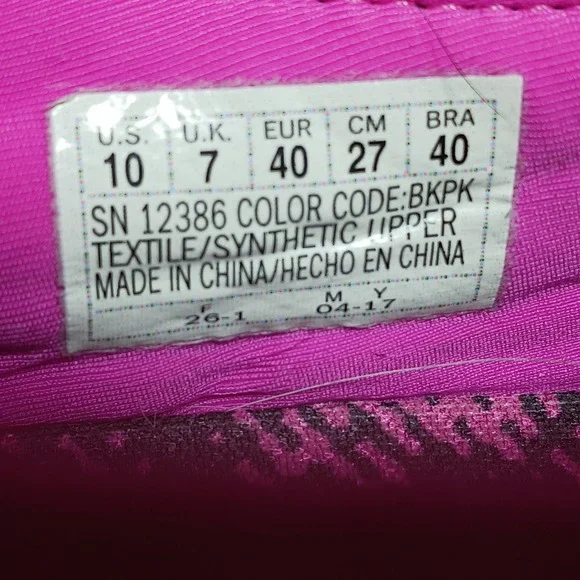 Skechers Sport Dual-Lite Womens 10 Black Pink Bungee Slip On Sneakers 12386 BKPK - Picture 7 of 7